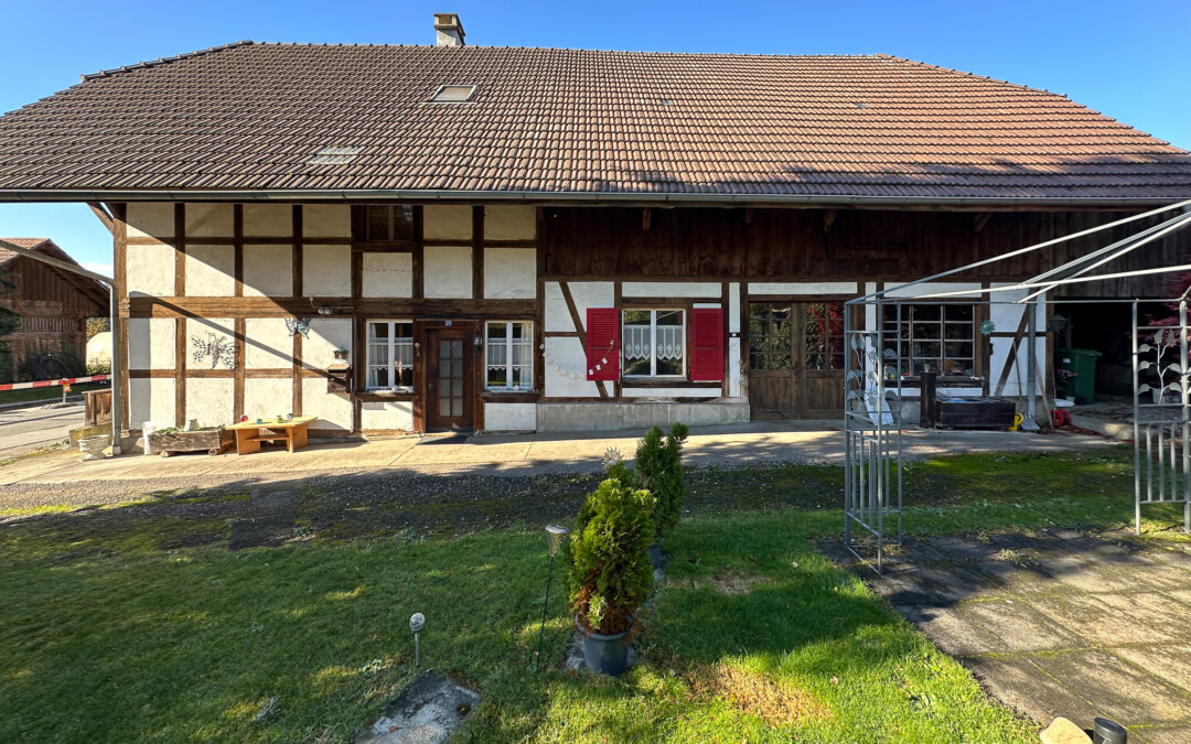 Riegelhaus mit grosser Werkstatt in der Weilerzone Murzelen